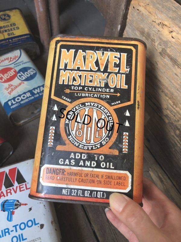 画像1: Vintage 1qt Oil Can MARVEL MYSTERY OIL (C233)