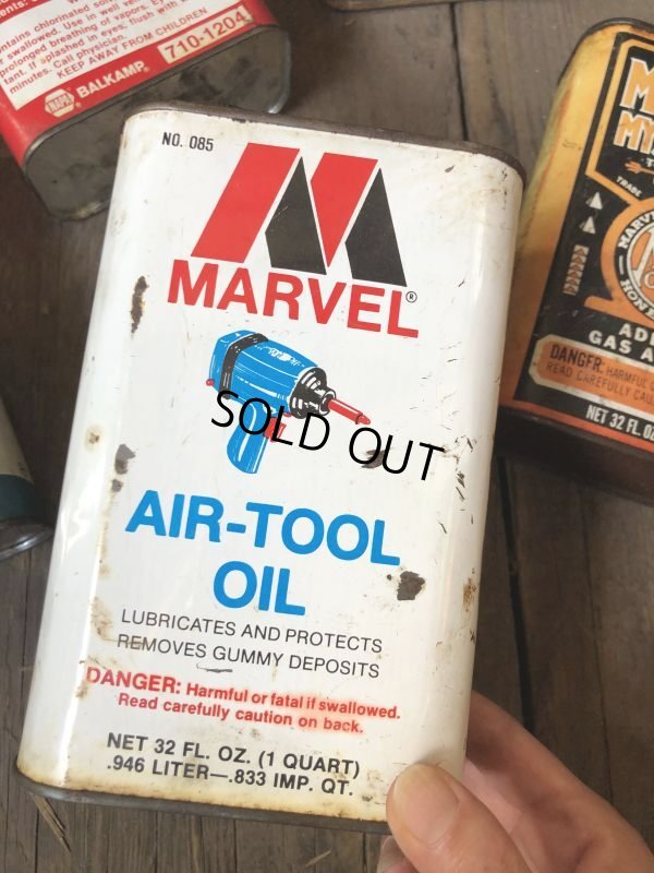 画像1: Vintage 1qt Oil Can MARVEL AIR-TOOL OIL (C221)