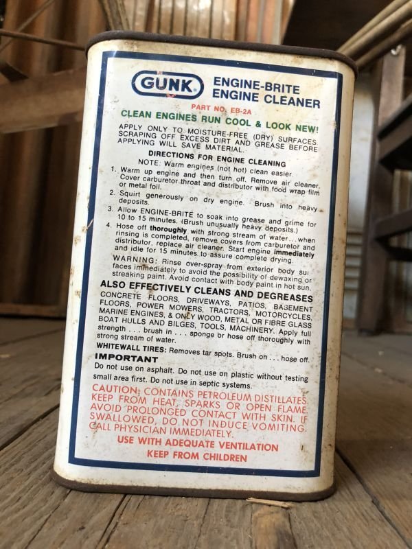 画像4: Vintage 1qt Oil Can GUNK ENGIN CLEANER (C232)