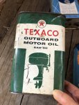 画像1: Vintage 1qt Oil Can TEXACO OUTBOARD MOTOR OIL (C231) (1)