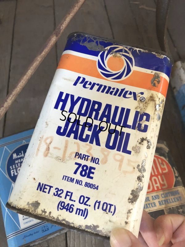 画像1: Vintage 1qt Oil Can Permatex HYDRAULIC JACK OIL (C225)