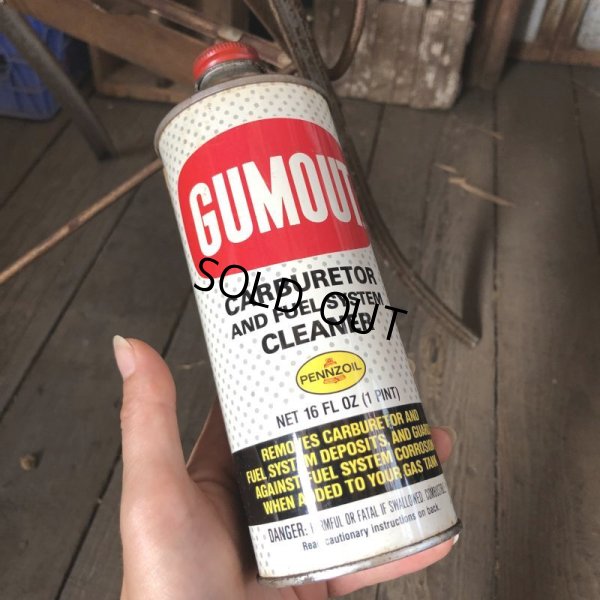 画像1: Vintage Oil Can GUMOUT Carburetor and Fuel System Cleaner PENNZOIL (C250)