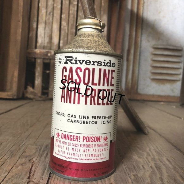 画像6: Vintage Oil Can Riverside GASOLINE ANTI-FREEZE (C241)