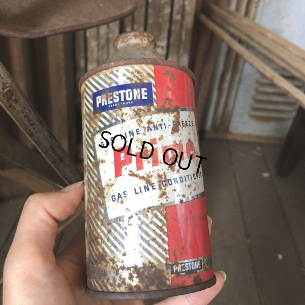 画像1: Vintage Oil Can Prestone GASOLINE ANTI-FREEZE Prime EVEREADY (C242)