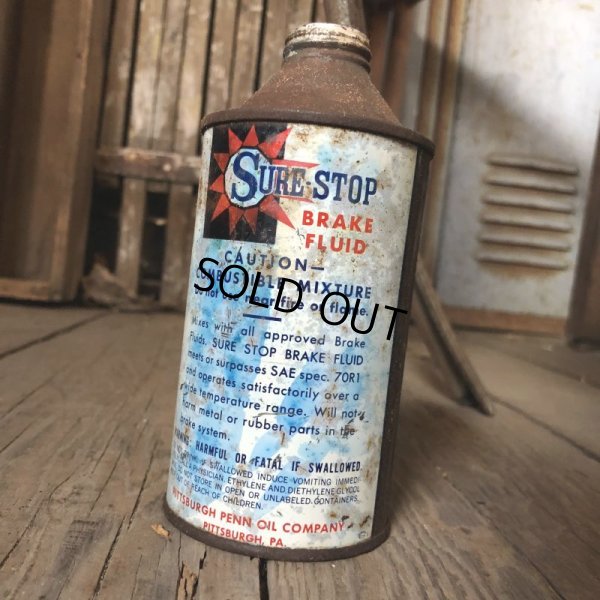 画像4: Vintage Oil Can SURE-STOP Heavy Duty Brake Fluid (C245)