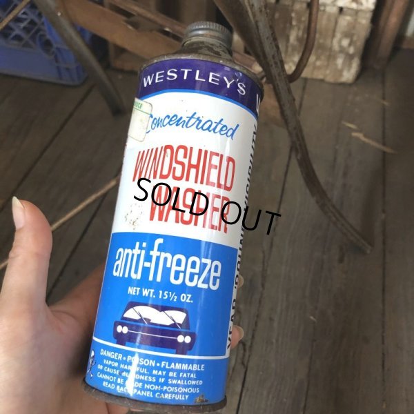 画像1: Vintage Oil Can WESTLEY'S Windshield Washer anti-freeze (C247)