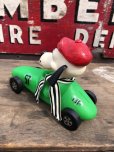 画像2: 70s Vintage 57 Racing Dog Plastic Coin Bank Green (C275) (2)