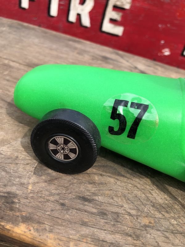 画像6: 70s Vintage 57 Racing Dog Plastic Coin Bank Green (C275)