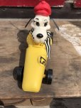 画像10: 70s Vintage 57 Racing Dog Plastic Coin Bank Yellow (C273)