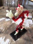 画像7: 40s Vintage REDDY KILOWATT Standing Business Card Holder Figure Red w/Black Stand (C276)