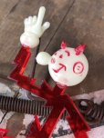 画像11: 40s Vintage REDDY KILOWATT Standing Business Card Holder Figure Red w/Black Stand (C276)