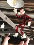 画像1: 40s Vintage REDDY KILOWATT Standing Business Card Holder Figure Red w/Black Stand (C276) (1)