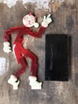 画像13: 40s Vintage REDDY KILOWATT Standing Business Card Holder Figure Red w/Black Stand (C276)