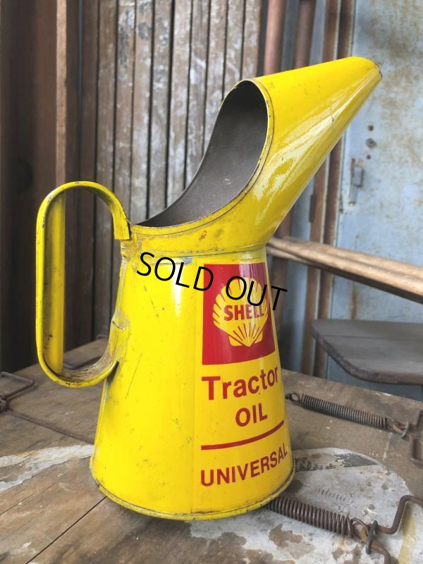画像4: Vintage Shell Quart Tractor Universal Oil Jug Pourer (C279)