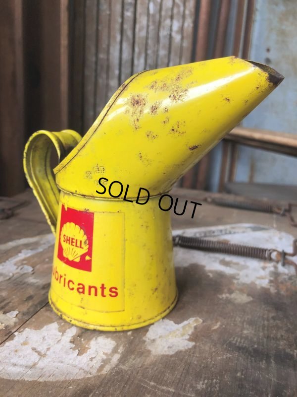 画像6: Vintage Shell Half Pint Lubricants Oil Jug Pourer (C278)