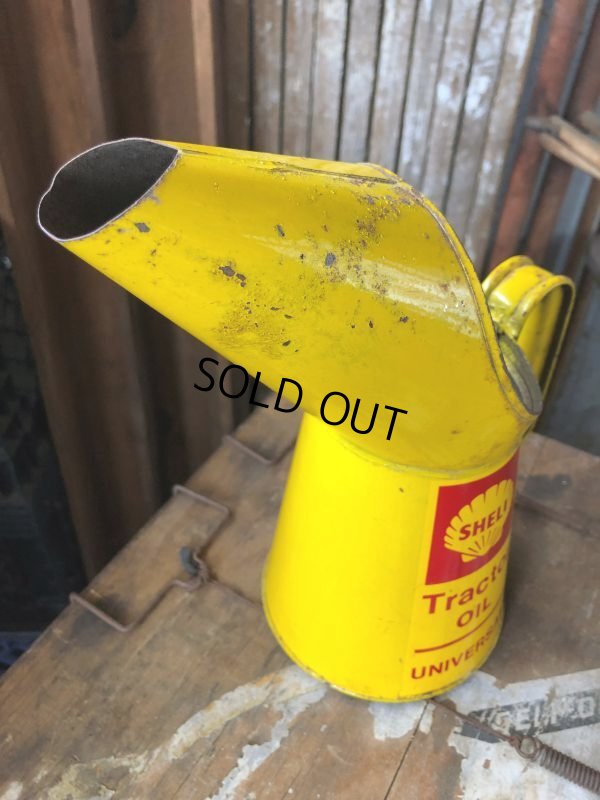 画像7: Vintage Shell Quart Tractor Universal Oil Jug Pourer (C279)