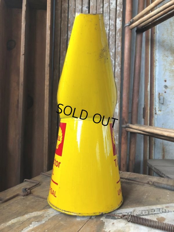 画像8: Vintage Shell Quart Tractor Universal Oil Jug Pourer (C279)
