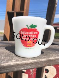 80s Vintage Anchor Hocking Fire-King BURGER KING Education Enriches Everyone Promotional (C280)