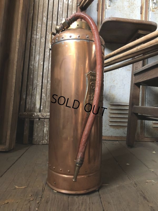 画像2: Vintage SIMPLEX Copper Brass Fire Extinguisher (C281)