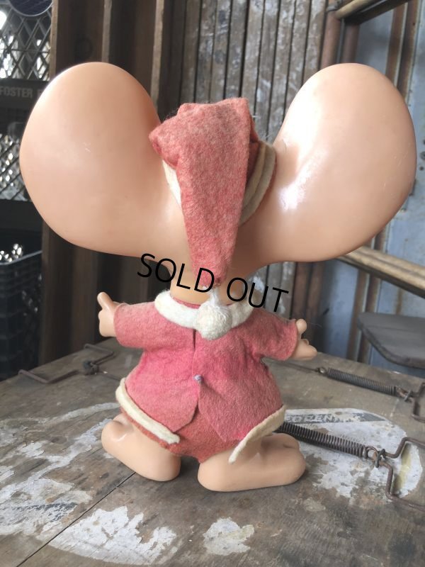 画像4: 70s Vintage Mouse Coin Bank Christmas Santa Claus A (C297)