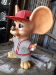 画像3: 70s Vintage Mouse Coin Bank Baseball Player (C311)