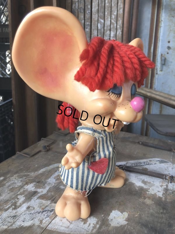 画像4: 70s Vintage Mouse Coin Bank Hillbilly Girl (C309)