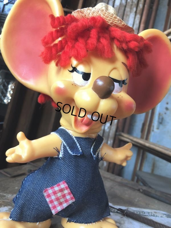 画像6: 70s Vintage Mouse Coin Bank Hillbilly Boy (C308)