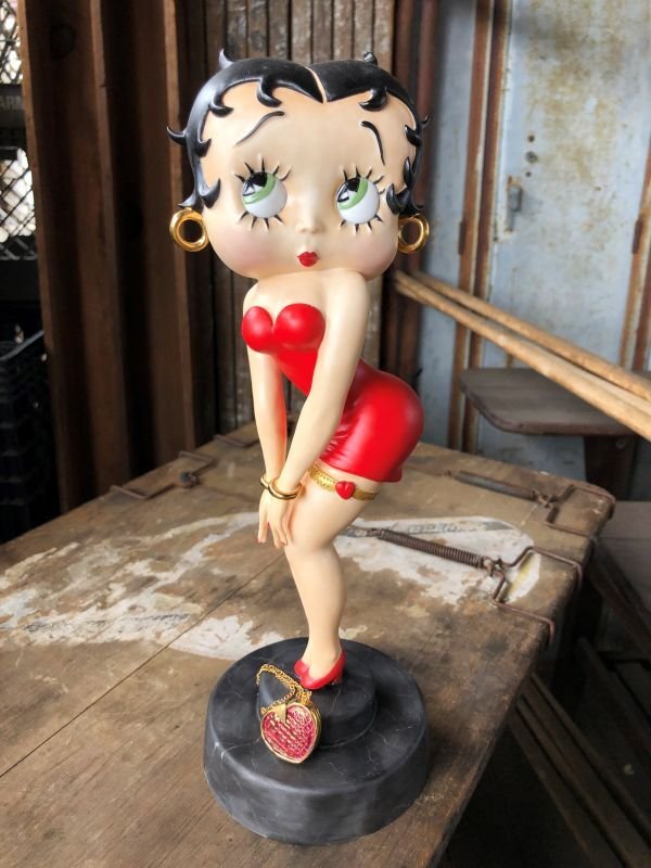 画像1: 2006 Limited Edition England Betty Boop Connoisseur Porcelain "THE RED PURSE" Statue 12 1/2  (C293)