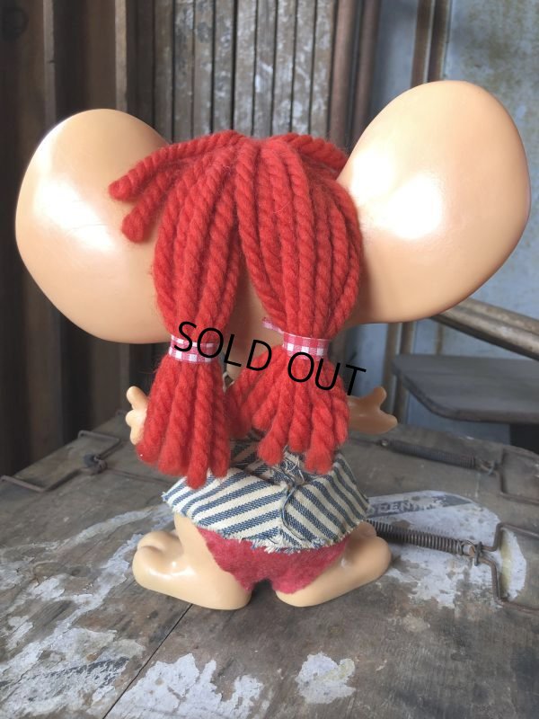 画像3: 70s Vintage Mouse Coin Bank Hillbilly Girl (C309)