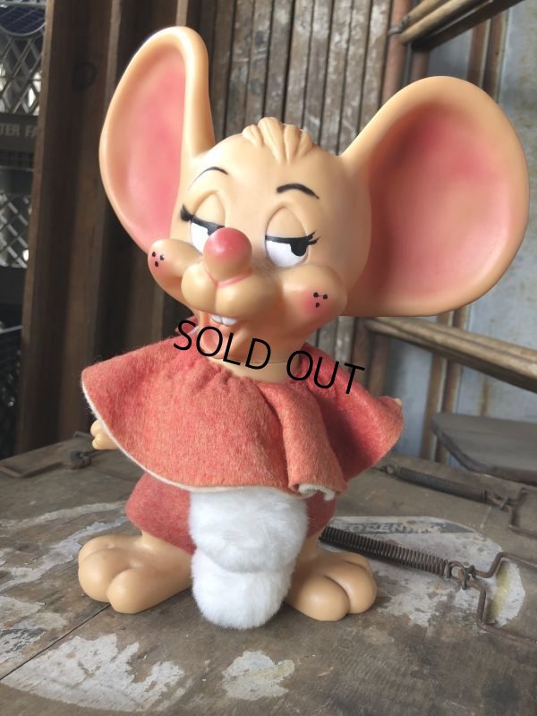 画像1: 70s Vintage Mouse Coin Bank Crown (C310)