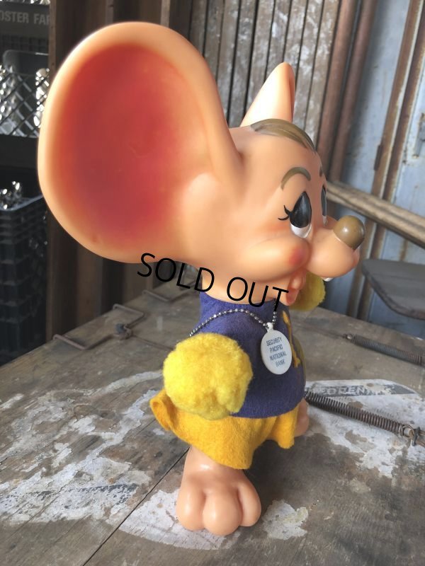 画像5: 70s Vintage Mouse Coin Bank Cheerleader B (C301)