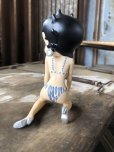 画像3: Vintage Betty Boop Kneeling Wearing Stripe Bikini Figurine (C288)