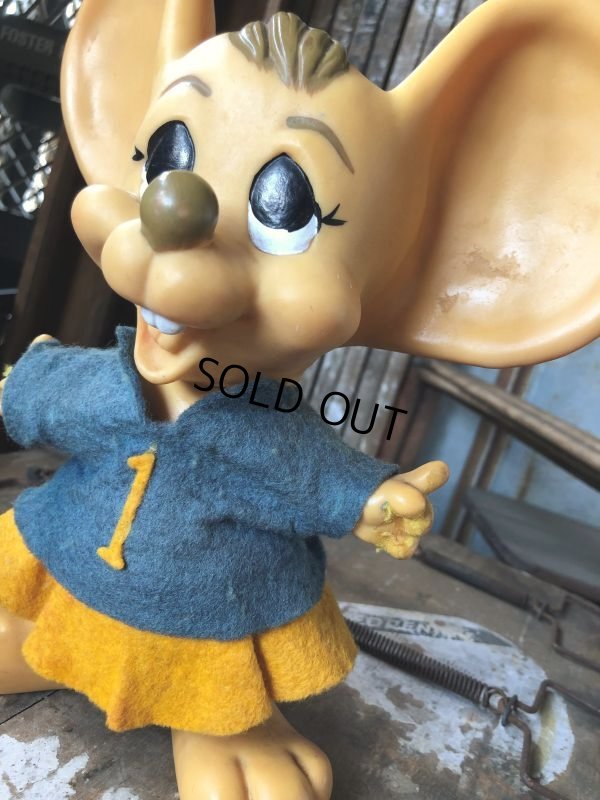 画像7: 70s Vintage Mouse Coin Bank Cheerleader F (C305)