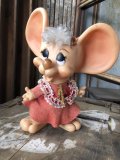 70s Vintage Mouse Coin Bank Christmas B (C295)