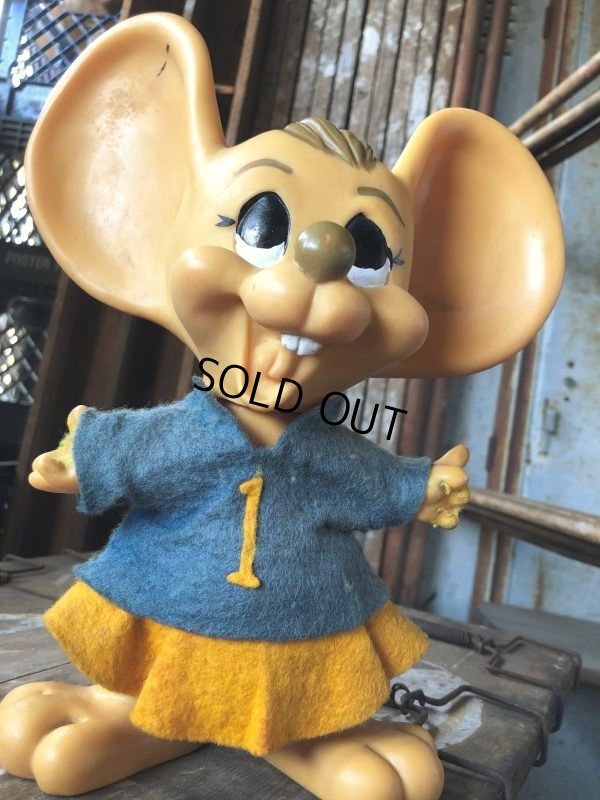 画像8: 70s Vintage Mouse Coin Bank Cheerleader F (C305)