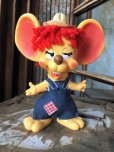 画像1: 70s Vintage Mouse Coin Bank Hillbilly Boy (C308) (1)