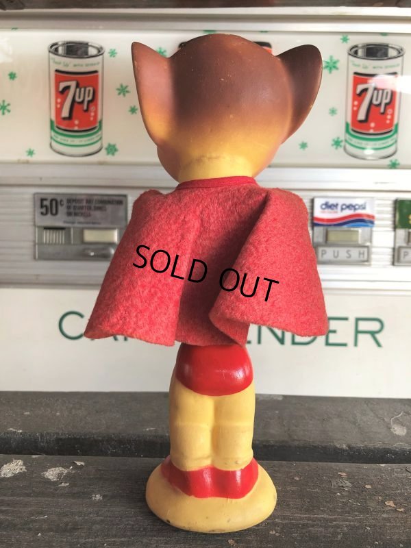 画像3: 50s Vintage Terrytoons Mighty Mouse Vinyl Doll w/Original Cape! (C318) 
