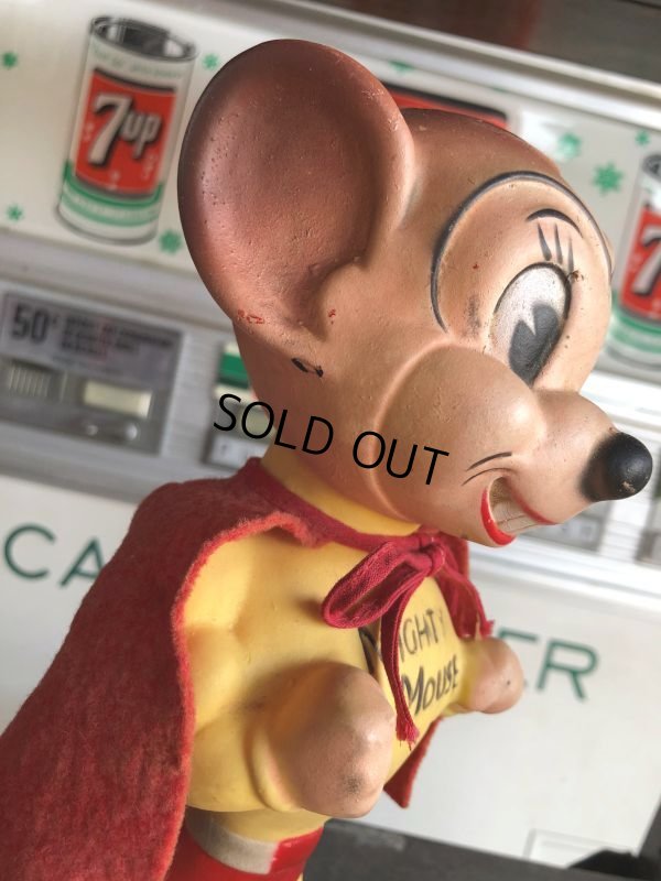 画像11: 50s Vintage Terrytoons Mighty Mouse Vinyl Doll w/Original Cape! (C318) 