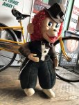画像1: Vintage Store Display Rubber Face Monkey Plush Stuffed Animal Huge !!! (C342)  (1)