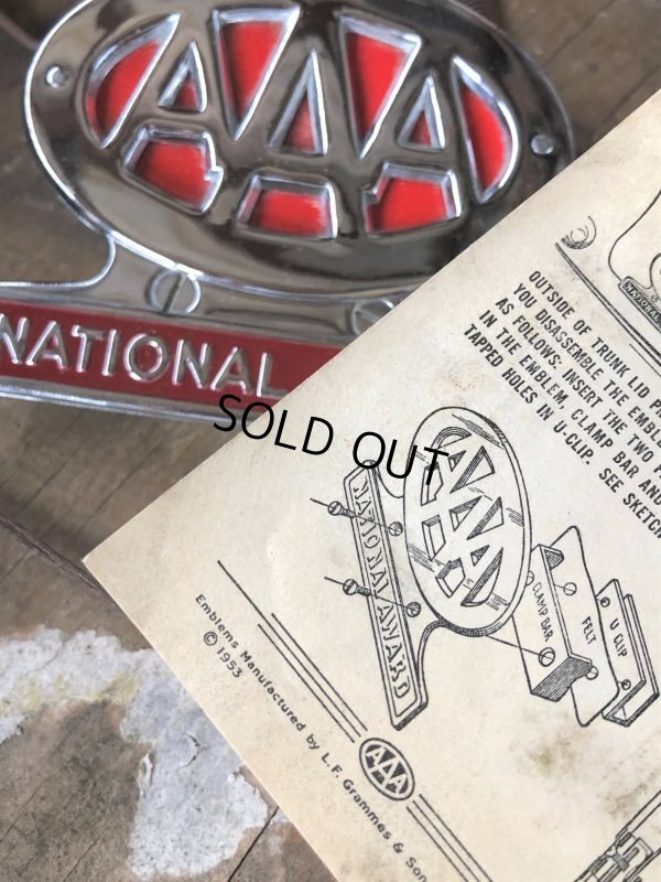 画像5: 50s Vintage  AAA National Auto Award License Plate Emblem Topper Original Box w/paper (C345) 