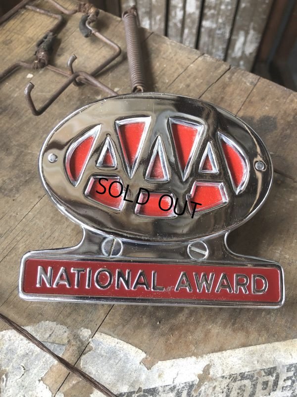 画像2: 50s Vintage  AAA National Auto Award License Plate Emblem Topper Original Box w/paper (C345) 