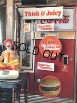  70s Vintage McDonalds Quarter Pounder w/Cheese Hanging Store Display Sign (C350) 