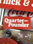 画像4:  70s Vintage McDonalds Quarter Pounder w/Cheese Hanging Store Display Sign (C350) 
