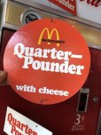 画像6:  70s Vintage McDonalds Quarter Pounder w/Cheese Hanging Store Display Sign (C350) 