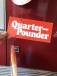 画像9:  70s Vintage McDonalds Quarter Pounder w/Cheese Hanging Store Display Sign (C350) 