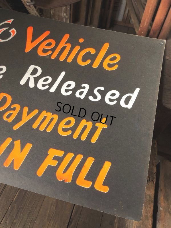 画像5: Vintage Hand Painted Retail Store Signs on Black Paper Board / No Vehicle (C355) 