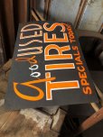 画像3: Vintage Hand Painted Retail Store Signs on Black Paper Board / good USED TIRES (C353) 