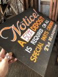 画像3: Vintage Hand Painted Retail Store Signs on Black Paper Board / Notice! A 50% DEPOSIT (C351) 