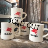Vintage Mobilgas Mobil Pegasus Flying Horse Advertising Coffee Mug Set (C356) 