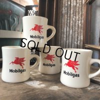 Vintage Mobilgas Mobil Pegasus Flying Horse Advertising Coffee Mug Set (C356) 